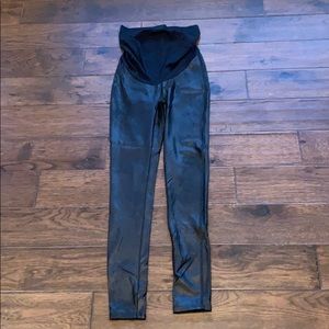 Spanx Maternity Faux Leather Leggings